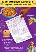 Vorschau - Unterrichtsreihen - Englisch Rezept: Vegan Hamburger Soup Recipe 7. bis 9. Klasse - Seite 1