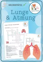 Vorschau - Arbeitsblätter - Lunge und Atmung – Kreuzworträtsel - Deckblatt