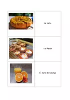 Vorschau - Bildkarten - Los alimentos – Lernkarten (Wortschatzarbeit) - Deckblatt