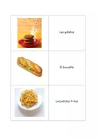 Vorschau - Bildkarten - Los alimentos – Lernkarten (Wortschatzarbeit) - Seite 1