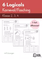 Vorschau - Arbeitsblätter - Logical Karneval Fasching dreifach differenziert Pultperle - Seite 1