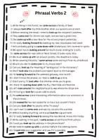Vorschau - Arbeitsblätter - E 7 Phrasal Verbs look_come_2 - Seite 3