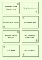 Vorschau - Arbeitsblätter - Stop and swap (Präsens - Perfekt) - Seite 1