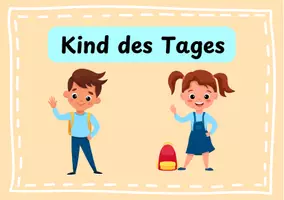 Vorschau - Bildkarten - Kind des Tages / Morgenchef Moderationskarten Morgenkreis - Deckblatt