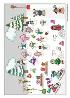 Vorschau - Arbeitsblätter - Schreibanlass: Spaß im Schnee (Wimmelbild mit Schreibblättern für Klasse 1-4) - Seite 1