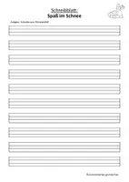 Vorschau - Arbeitsblätter - Schreibanlass: Spaß im Schnee (Wimmelbild mit Schreibblättern für Klasse 1-4) - Seite 2