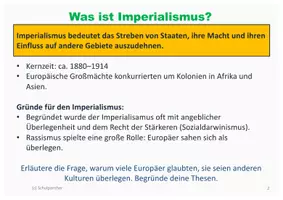Vorschau - Arbeitsblätter - Die Europäer verteilen die Welt - Imperialismus - Seite 2