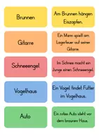 Vorschau - Fördermaterial/Inklusion - Lesen und legen Wald Wimmelbild (Leseübung) - Seite 2