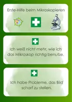 Vorschau - Arbeitsblätter - Hilfefächer zum Mikroskopieren - Deckblatt