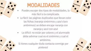 Vista previa - Juegos / Gamificación - SINÓNIMOS Y ANTÓNIMOS - página 3