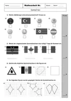 Vorschau - Klassenarbeiten - Klassenarbeit Symmetrien - Achsensymmetrie; Punktsymmetrie; Drehsymmetrie l Mathematik Klasse 5 - Seite 1