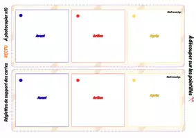 Aperçu - Apprentissages en autonomie - Langage oral GS: Les contraires –20 Séquences d’images Avant / Action / Après - Page 3
