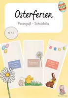 Vorschau - Mal- und Bastelvorlagen - Feriengruß Ostern - Schokololli - Deckblatt