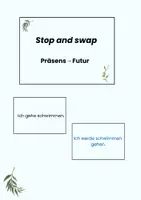 Vorschau - Arbeitsblätter - Stop and swap (Präsens - Futur) - Deckblatt