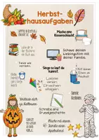 Vorschau - Poster - Hausaufgaben Herbst / Bucket-List - Seite 1