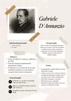 anteprima - Schede informative - Gabriele D'Annunzio - Pagina di copertina
