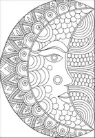 Vorschau - Mal- und Bastelvorlagen - Mond Mandalas Ausmalbilder (1.-4. Klasse) - Seite 2