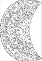 Vorschau - Mal- und Bastelvorlagen - Mond Mandalas Ausmalbilder (1.-4. Klasse) - Seite 3