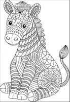 Vorschau - Mal- und Bastelvorlagen - Zebra Mandalas Ausmalbilder für Klassen 1–4 - Seite 3