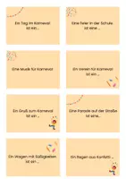 Vorschau - Aufgabenkarten - Stop and swap (Zusammengesetzte Nomen - Karneval) - Seite 3