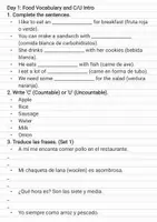 Vista previa - Hojas de trabajo - English Activities - Grade 4, unit 4 review - página 2