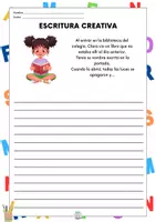 Vista previa - Hojas de trabajo - ESCRITURA CREATIVA CASTELLANO - página 3