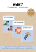 Vorschau - Poster - Winter(Ferien) Erzählkarten / Impulskarten - Deckblatt