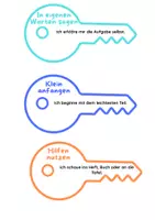 Vorschau - Arbeitsblätter - Strategieschlüssel zum Lernen - Seite 1