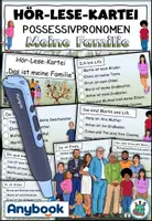 Vorschau - Arbeitsblätter - Hör-Lese-Karte Meine Familie mit Anybook - Deckblatt