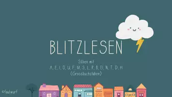 Vorschau - Präsentationen/Tafelbilder - Blitzlesen für die 1. Klasse (Teil 1) - Vier Ausführungen - Seite 3