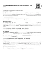 Vorschau - Arbeitsblätter - Auf der Terrasse des Café Josty von Paul Boldt (Lückentext und Übungen kompakt) - Seite 1