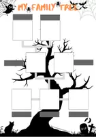 anteprima - Flashcard - Halloween Family tree - Pagina di copertina