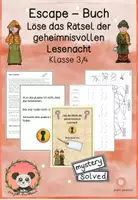 Vorschau - Arbeitsblätter - Escape- Krimi- Buch Klasse 3/4 - Deckblatt