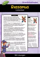 Vorschau - Arbeitsblätter - Rassismus | Lückentext | Diskriminierung & Menschenrechte | Geschichte - Deckblatt