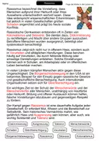 Vorschau - Arbeitsblätter - Rassismus | Lückentext | Diskriminierung & Menschenrechte | Geschichte - Seite 2