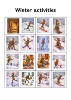 Vorschau - Anderer Materialtyp - Winter activities BINGO zum Buch "stick man" - Seite 1