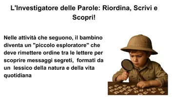 anteprima - Testo - L'Investigatore delle Parole - Pagina di copertina
