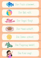 Vorschau - Stationenlernen - Schlangensätze - vierfach-differenzierte Kärtchen für die Freiarbeit - Seite 3
