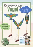 Vorschau - Mal- und Bastelvorlagen - Materialpaket Tiere mit bewegbaren Flügeln - Kunst Werken - Seite 1