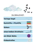 Vorschau - Mal- und Bastelvorlagen - Materialpaket Tiere mit bewegbaren Flügeln - Kunst Werken - Seite 2