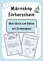Vorschau - Arbeitsblätter - Mikroskopführerschein Minibuch mit Stempelpass - Deckblatt