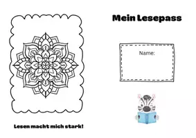 Vorschau - Mal- und Bastelvorlagen - Lesepässe in 10 Covervarianten - Seite 2