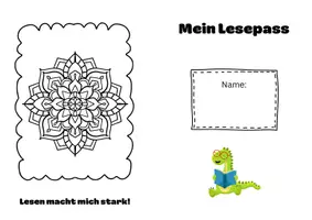 Vorschau - Mal- und Bastelvorlagen - Lesepässe in 10 Covervarianten - Seite 3
