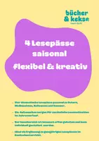 Vorschau - Mal- und Bastelvorlagen - 4 saisonale Lesepässe fürs Schuljahr - Deckblatt