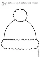 Vorschau - Mal- und Bastelvorlagen - Winterhauben Seidenpapiertechnik - Seite 1
