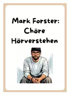Vorschau - Arbeitsblätter - Hörverstehen im Deutschunterricht - Mark Forster - Chöre - Deckblatt