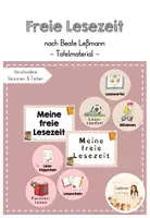 Vorschau - Bildkarten - Freie Lesezeit _Tafelmaterial zur Visualisierung von Leseangeboten (nach Beate Leßmann) - Deckblatt
