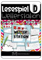 Vorschau - Spiele - Lesespiel Wetterstation - Leseförderung & Leseverständnis - Deckblatt