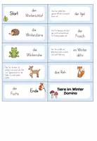 Vorschau - Spiele - Tiere im Winter - Domino (Klasse 1 & 2) - Seite 1