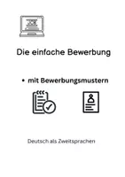 Vorschau - Arbeitsblätter - Bewerbung- DaZ/ A2 Berufsorientierung - Deckblatt